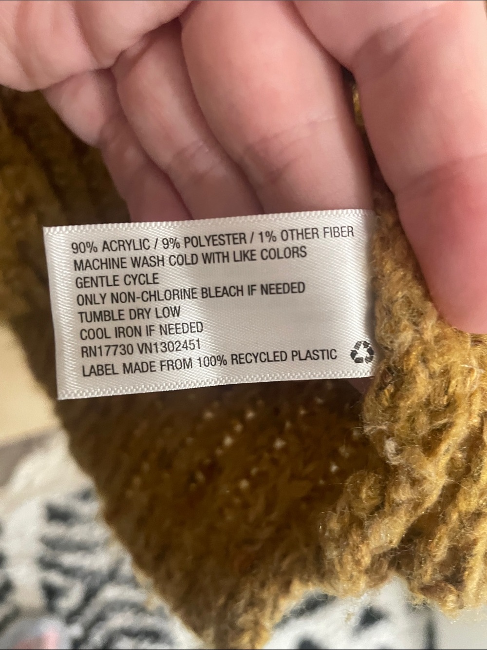 Universal Thread Mustard Yellow Chunky Knit Crewneck Sweater XL - Picture 7 of 7